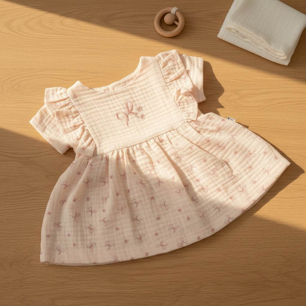 Little Bow Print Dress