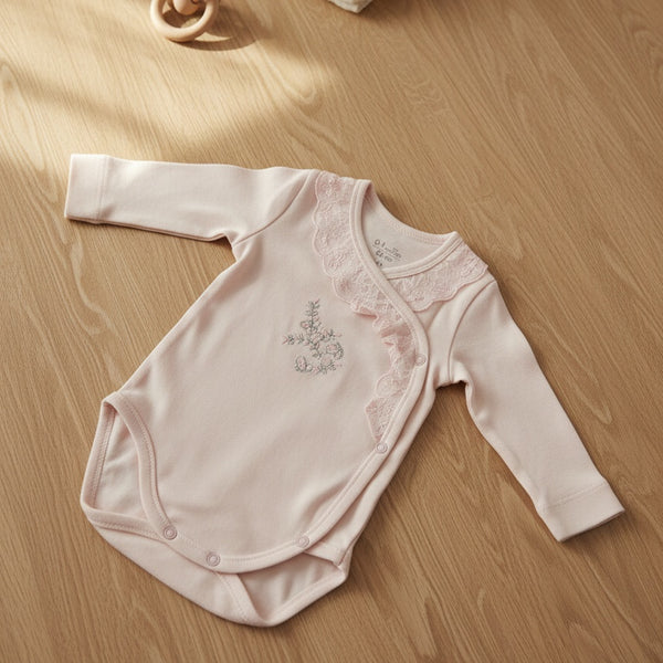 Baby Body Princess Long Sleeve in White, Pink