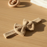 Little Ribbed Bow Headband