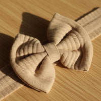Little Ribbed Bow Headband