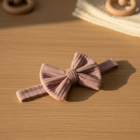 Little Ribbed Bow Headband