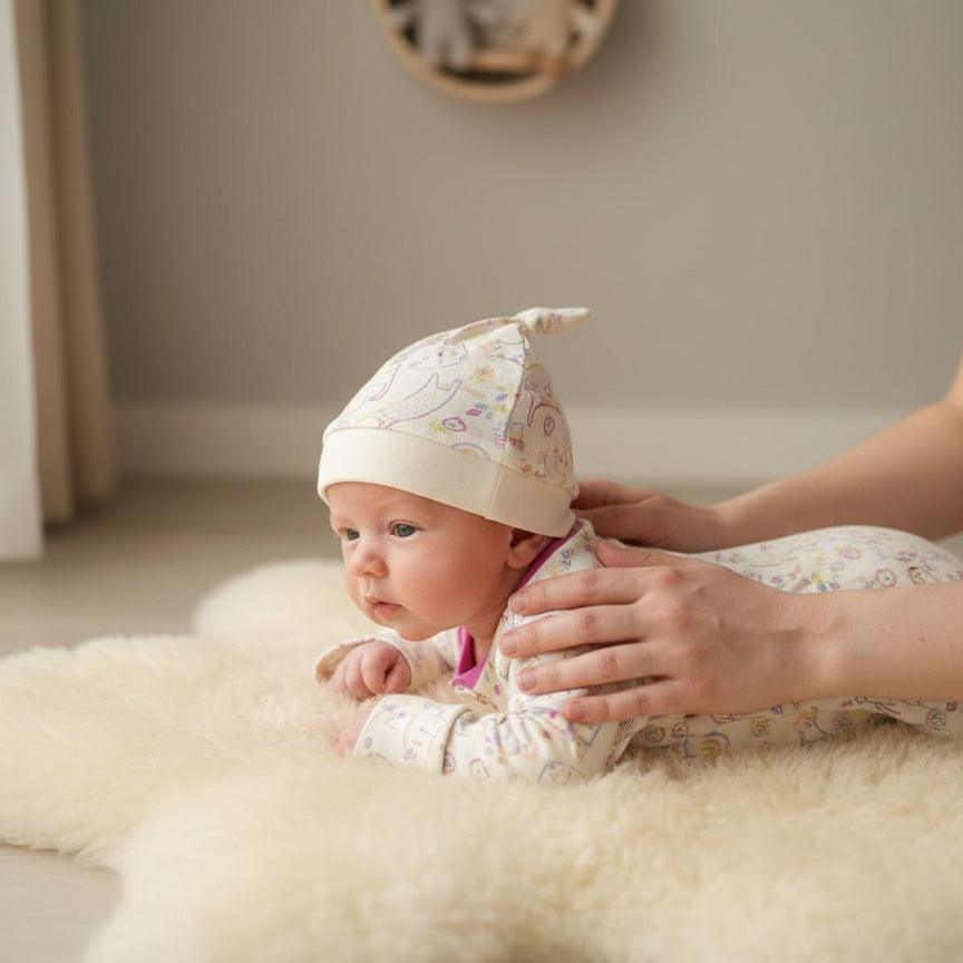 Little Kitty Sleepsuit and Hat Set