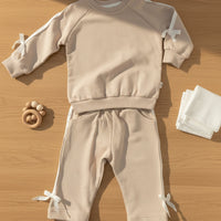 Little Bow Ribbed Set