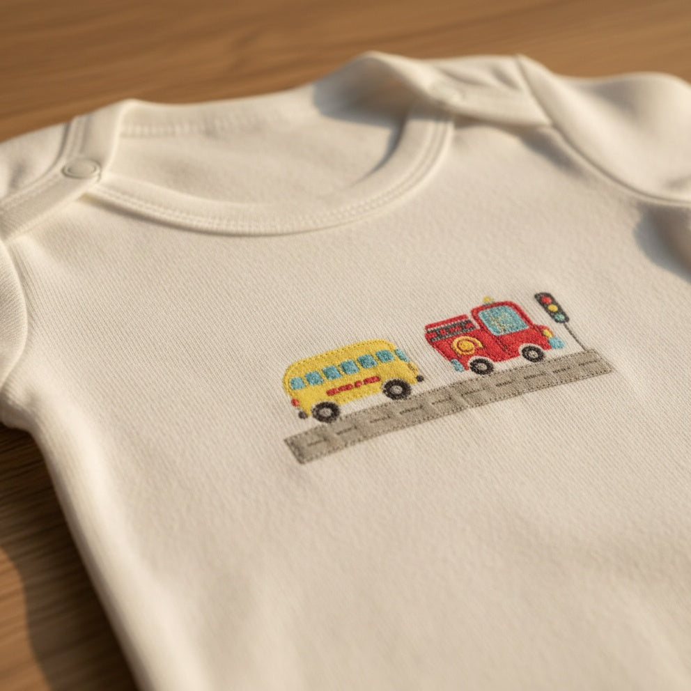 Little Car Bodysuit and Pants Set