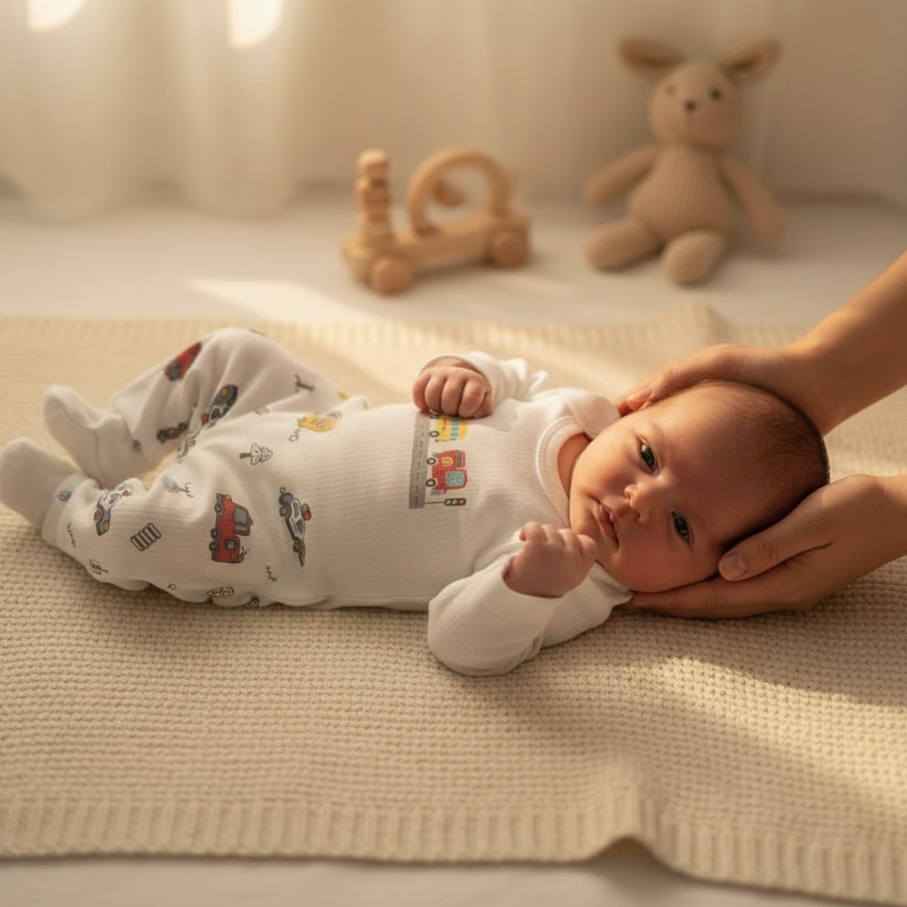 Little Car Bodysuit and Pants Set