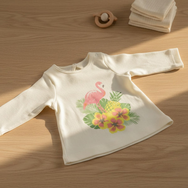 Little Flamingo Long Sleeve Top