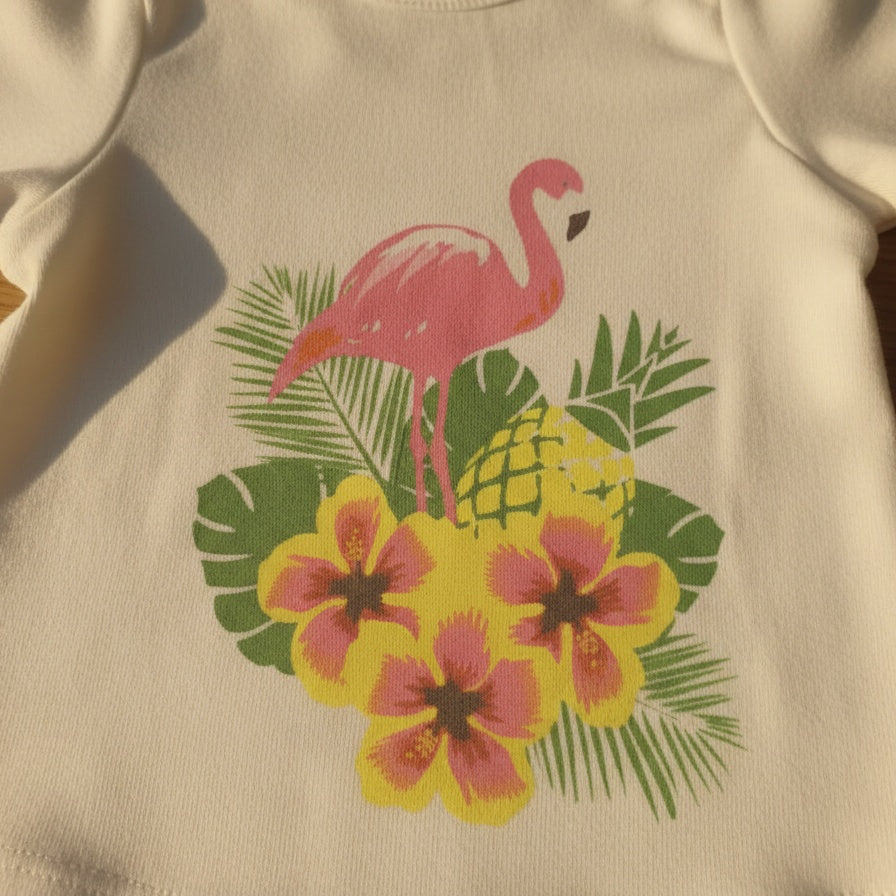 Little Flamingo Long Sleeve Top