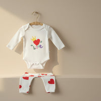 Little Heart Bodysuit and Pants Set