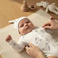 Little Zebra Sleepsuit and Hat Set