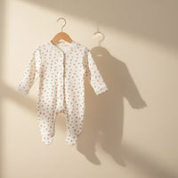 Little Strawberry Ribbed Sleepsuit