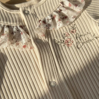 Little Garden Ribbed Sleepsuit