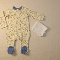 Little Dog Sleepsuit and Hat Set