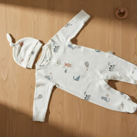 Little Dinosaur Sleepsuit and Hat Set