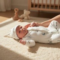 Little Dinosaur Sleepsuit and Hat Set