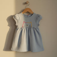 Little Kitty Puff Sleeve Dress