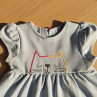 Little Kitty Puff Sleeve Dress
