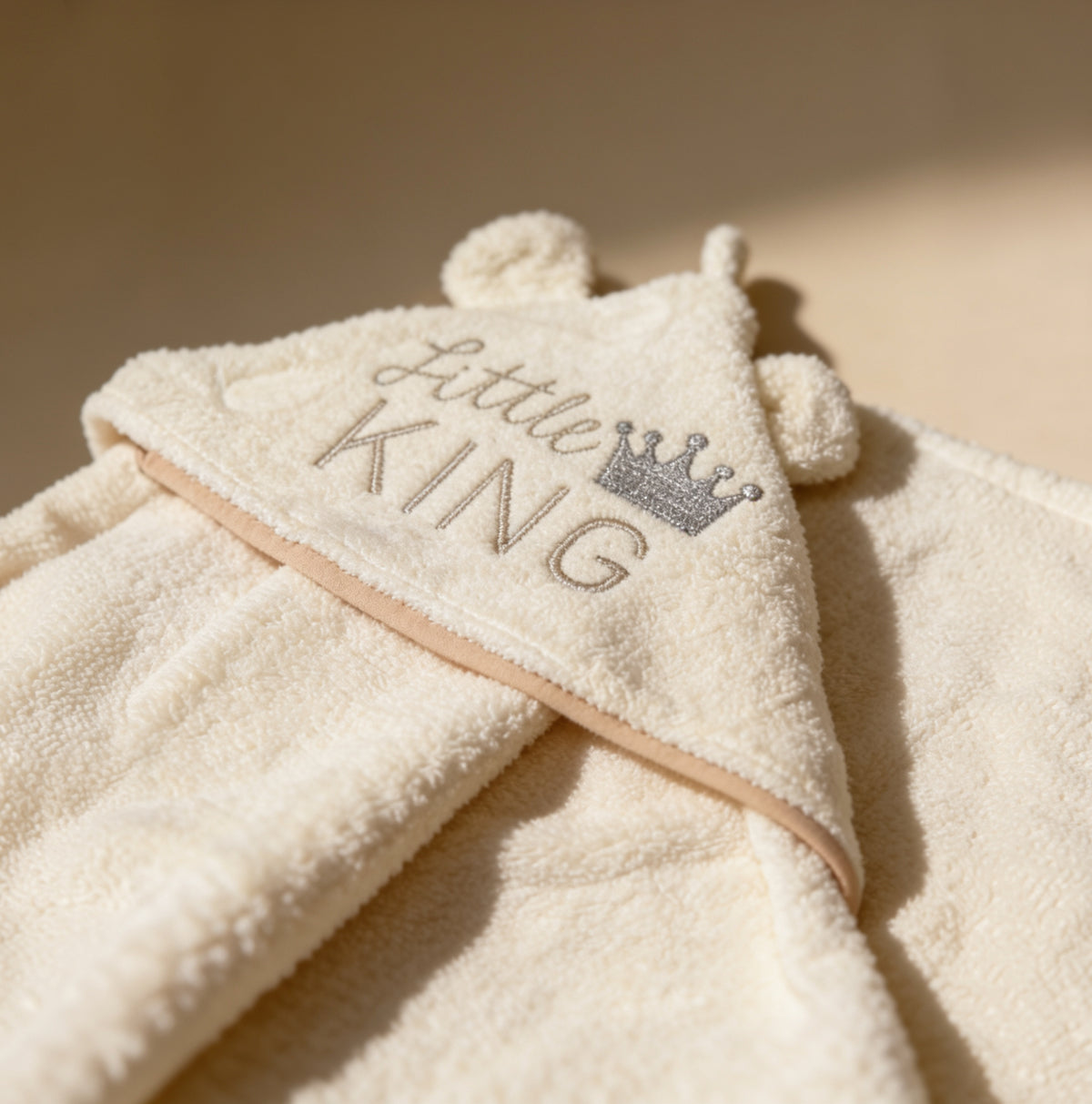 Little King Baby Bath Towel – Soft 100% Cotton Towel