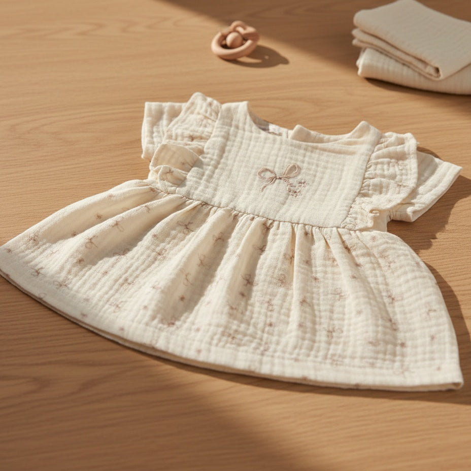 Little Bow Print Dress