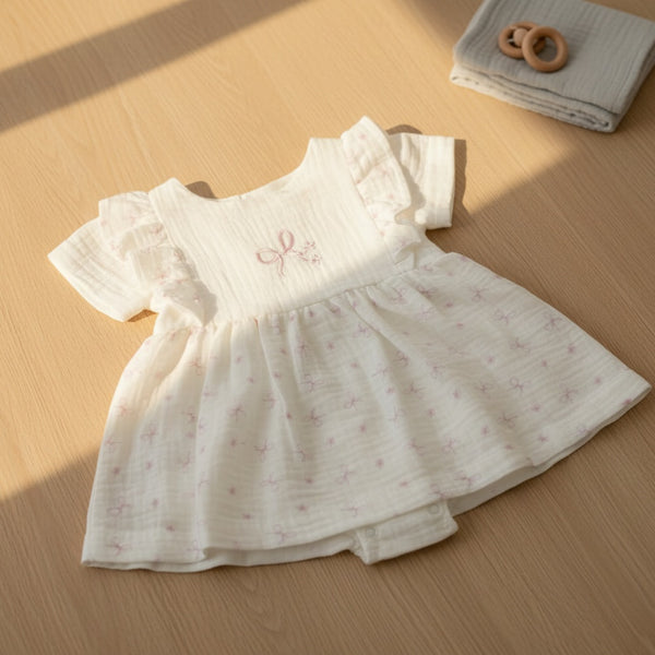 Little Bow Print Dress