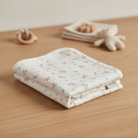 Little Floral Ribbed Blanket