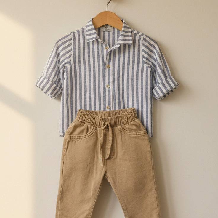 Little Stripe Shirt and Chino Set