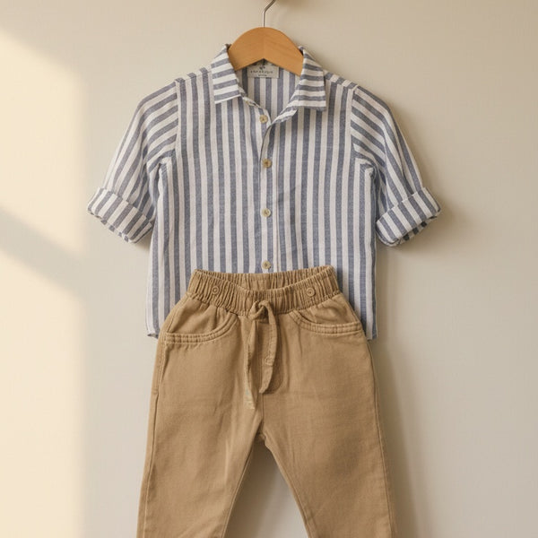 Little Stripe Shirt and Chino Set