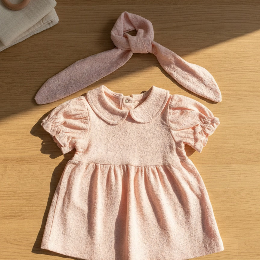 Little Peter Pan Dress and Headband Set