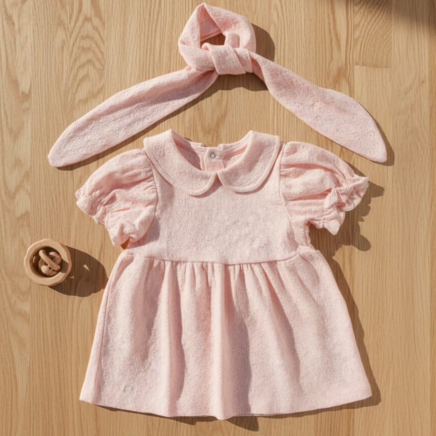 Little Peter Pan Dress and Headband Set