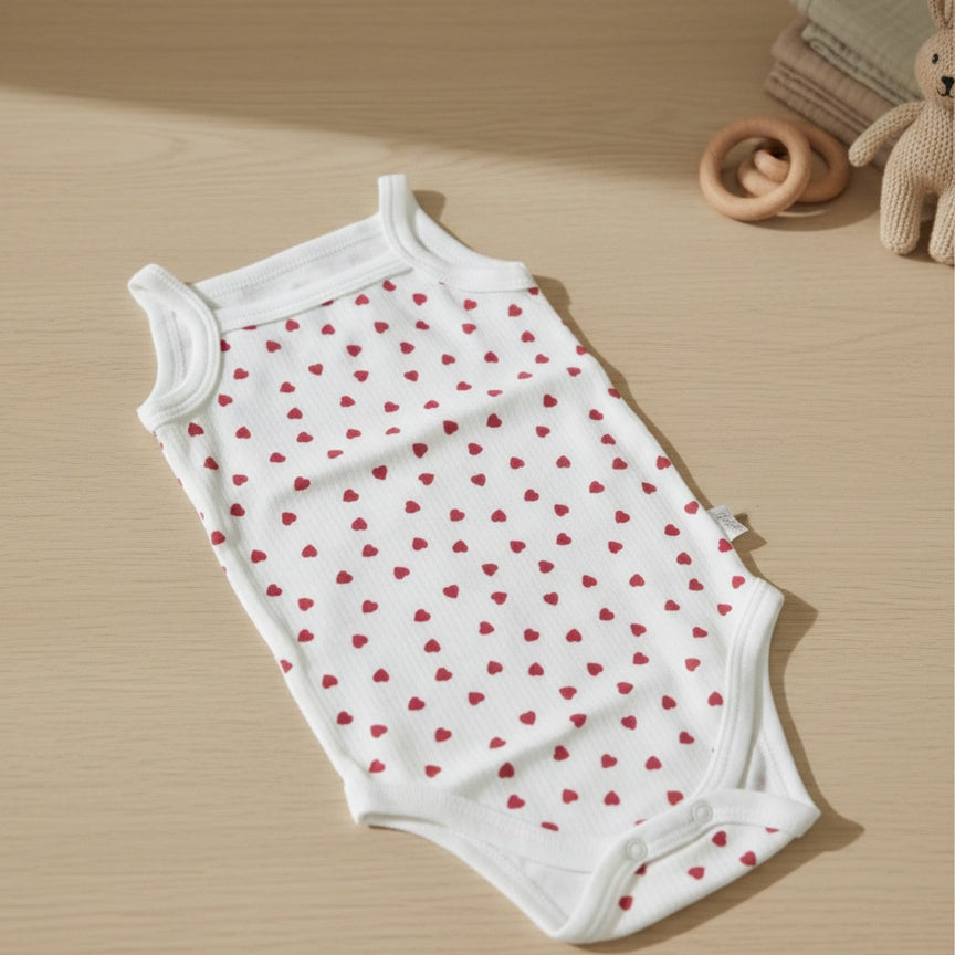 Baby Body Red Hearts