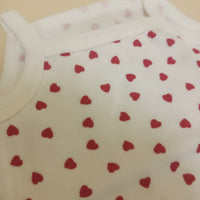 Baby Body Red Hearts