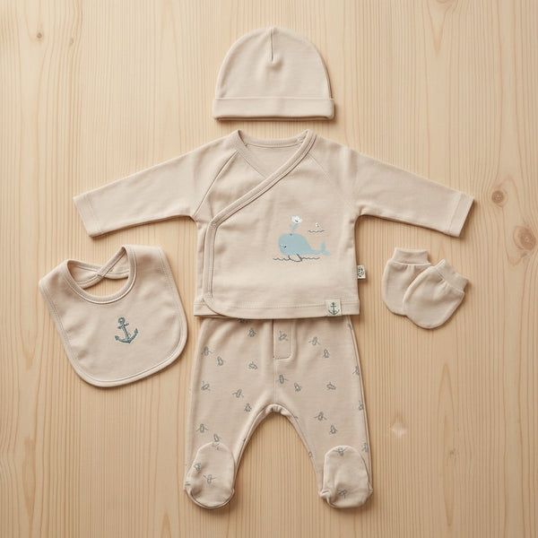 Baby Hospital Set 5-Piece in Blue / Beige