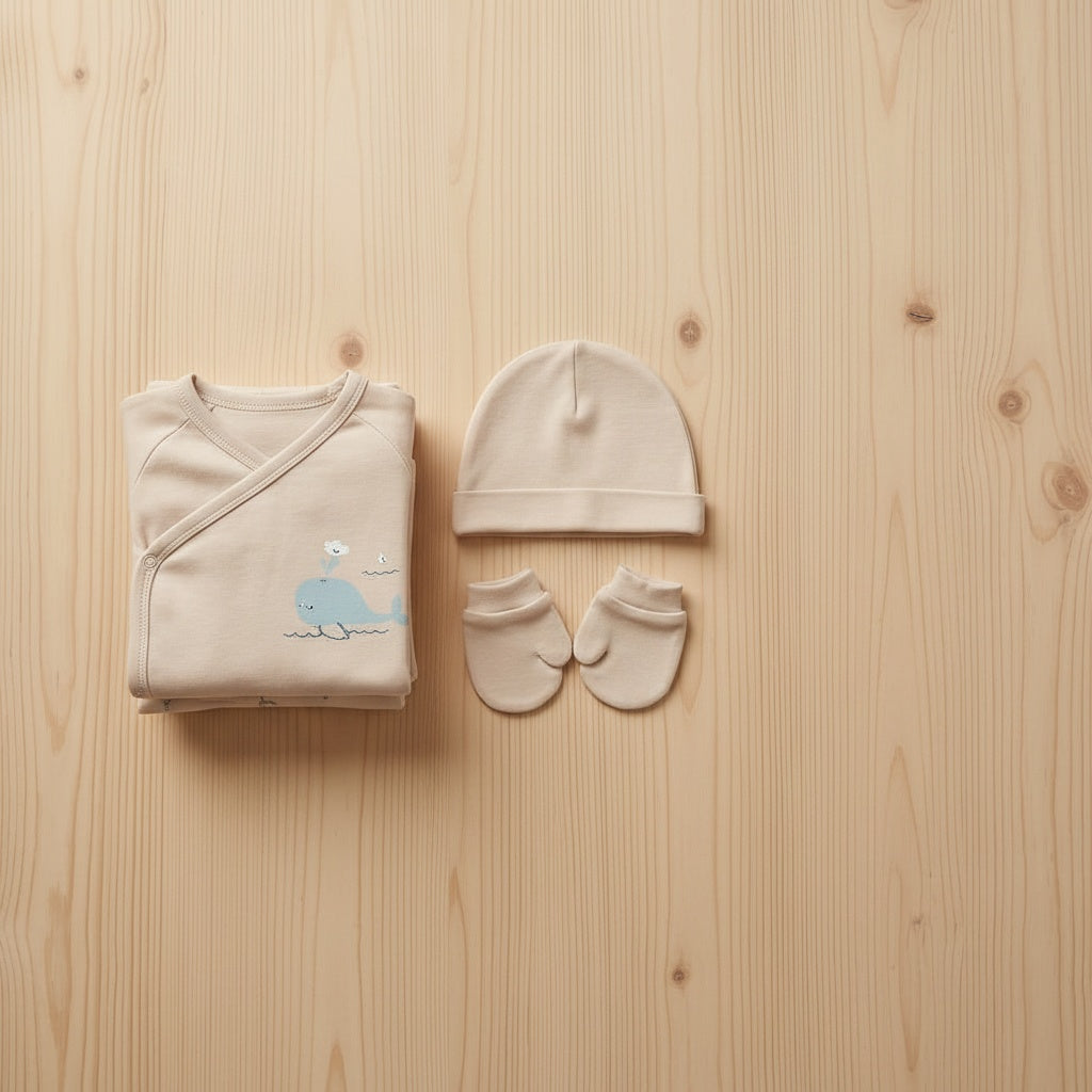 Baby Hospital Set 5-Piece in Blue / Beige