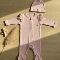 Little Coccinelle Sleepsuit and Hat Set