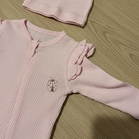 Little Coccinelle Sleepsuit and Hat Set