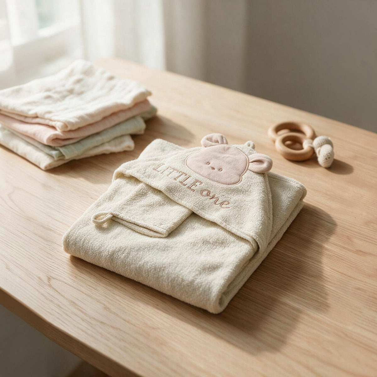 Little One Baby Bath Towel – Soft 100% Cotton Towel