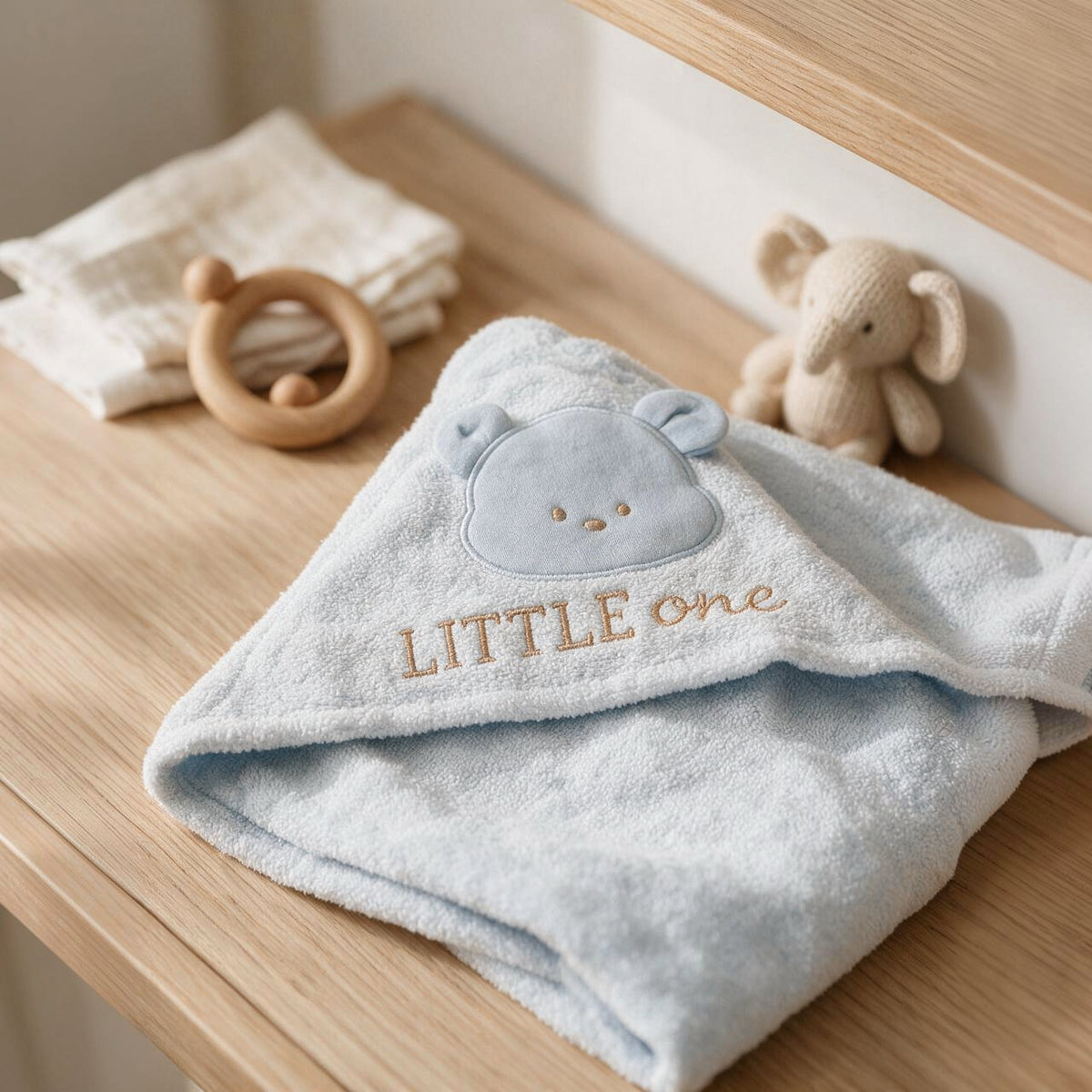 Little One Baby Bath Towel – Soft 100% Cotton Towel