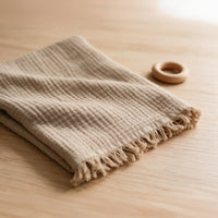 Little Fringe Muslin Blanket