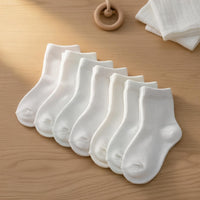 Little Rainbow Ribbed Baby Socks (Pack of 7)
