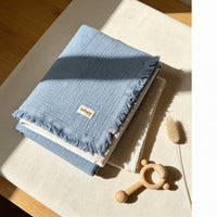 Little Fringe Muslin Blanket
