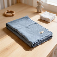 Little Fringe Muslin Blanket