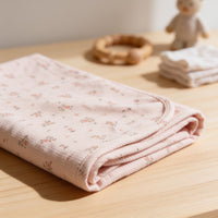 Little Floral Ribbed Blanket