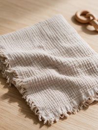Little Fringe Muslin Blanket