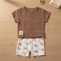Little Brown Muslin Set