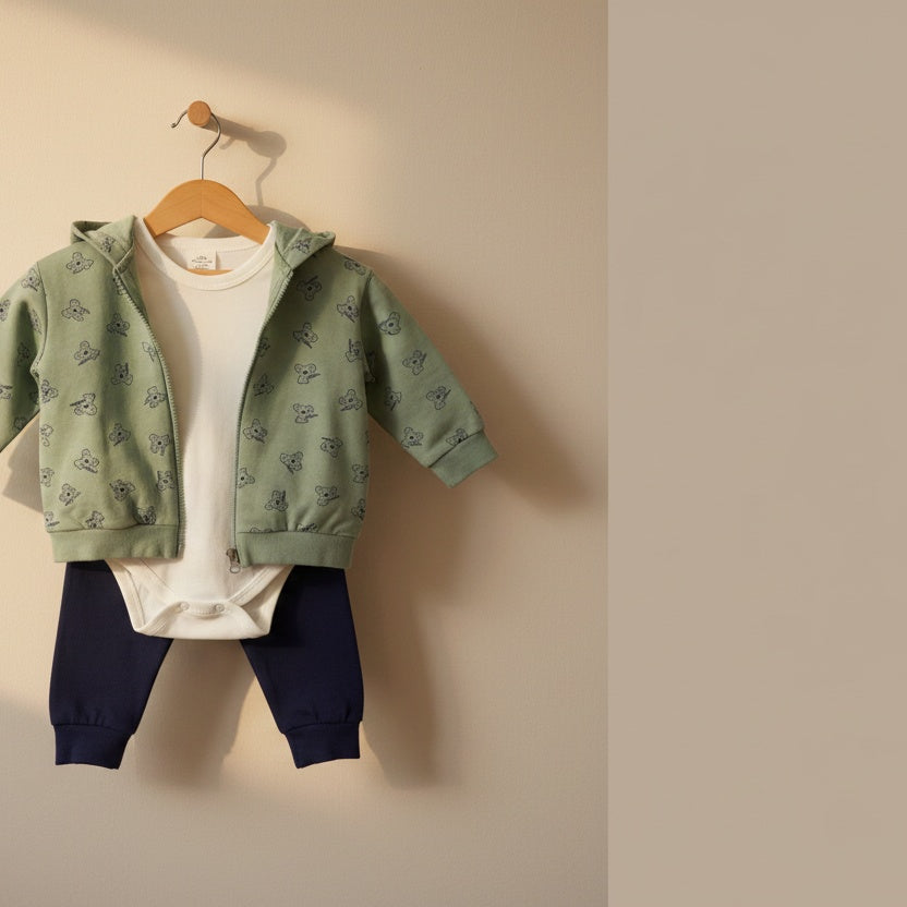 Little Koala Zip Sleepsuit Set