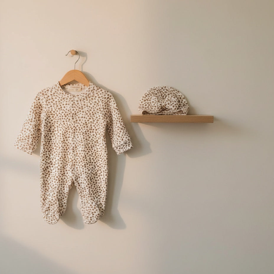 Little Leopard Hooded Sleepsuit