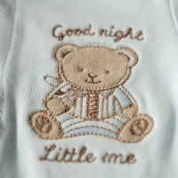 Baby Blue Teddy Romper