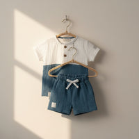 Little Colorblock Muslin Set
