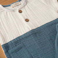 Little Colorblock Muslin Set