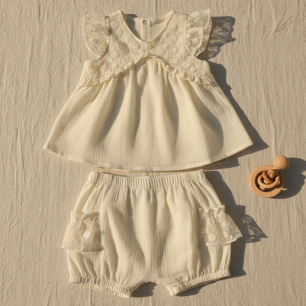 Little Lace Bloomer Set