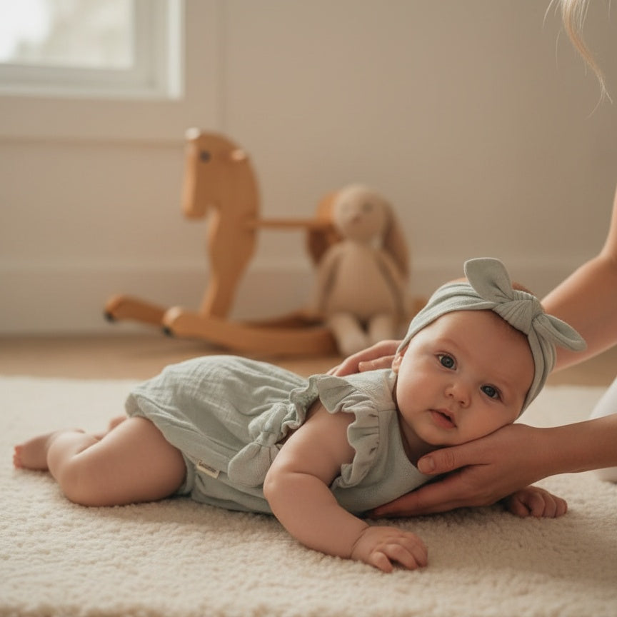 Little Bow Romper and Headband Set